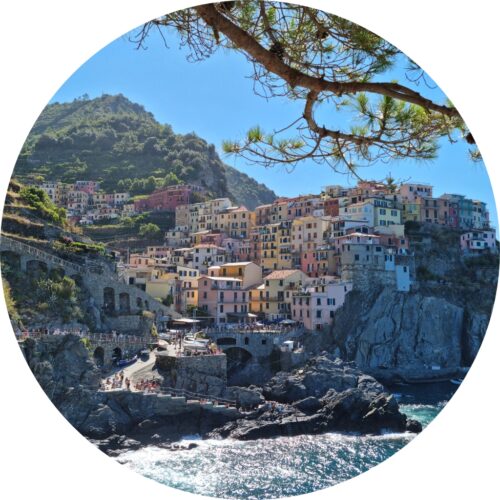 Cinque Terre Muurcirkel